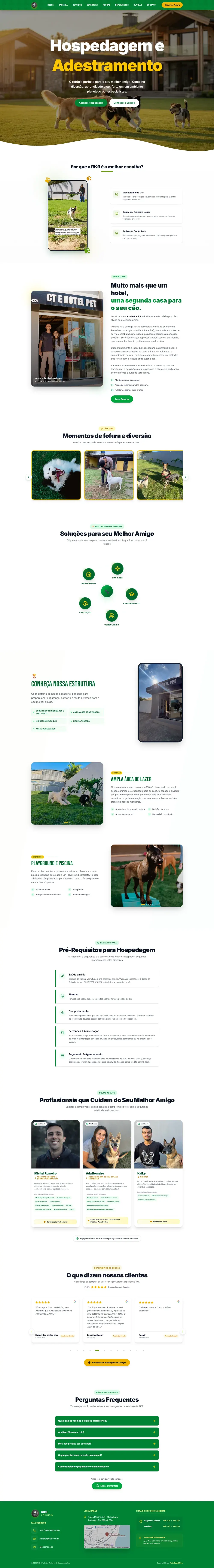 Site criado para Hotel Pet RK9 — Hotel para pets