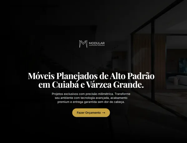 Site criado pela Auto Social Flow para Modular Montagens